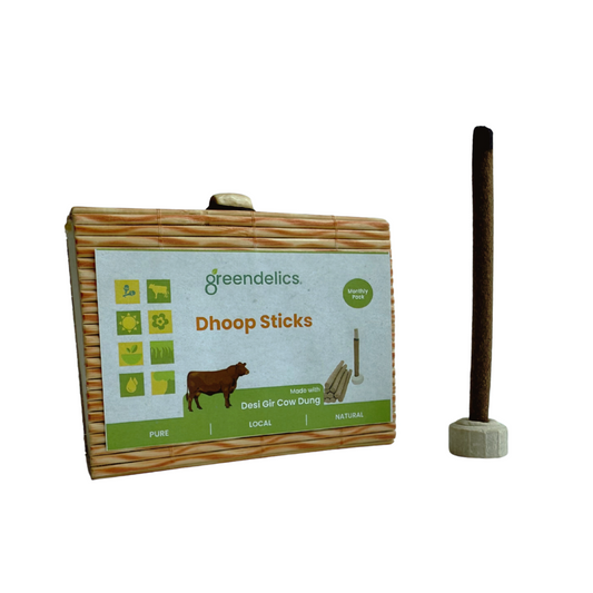 Greendelics Satvik Cow Dung Dhoop (Monthly Pack)