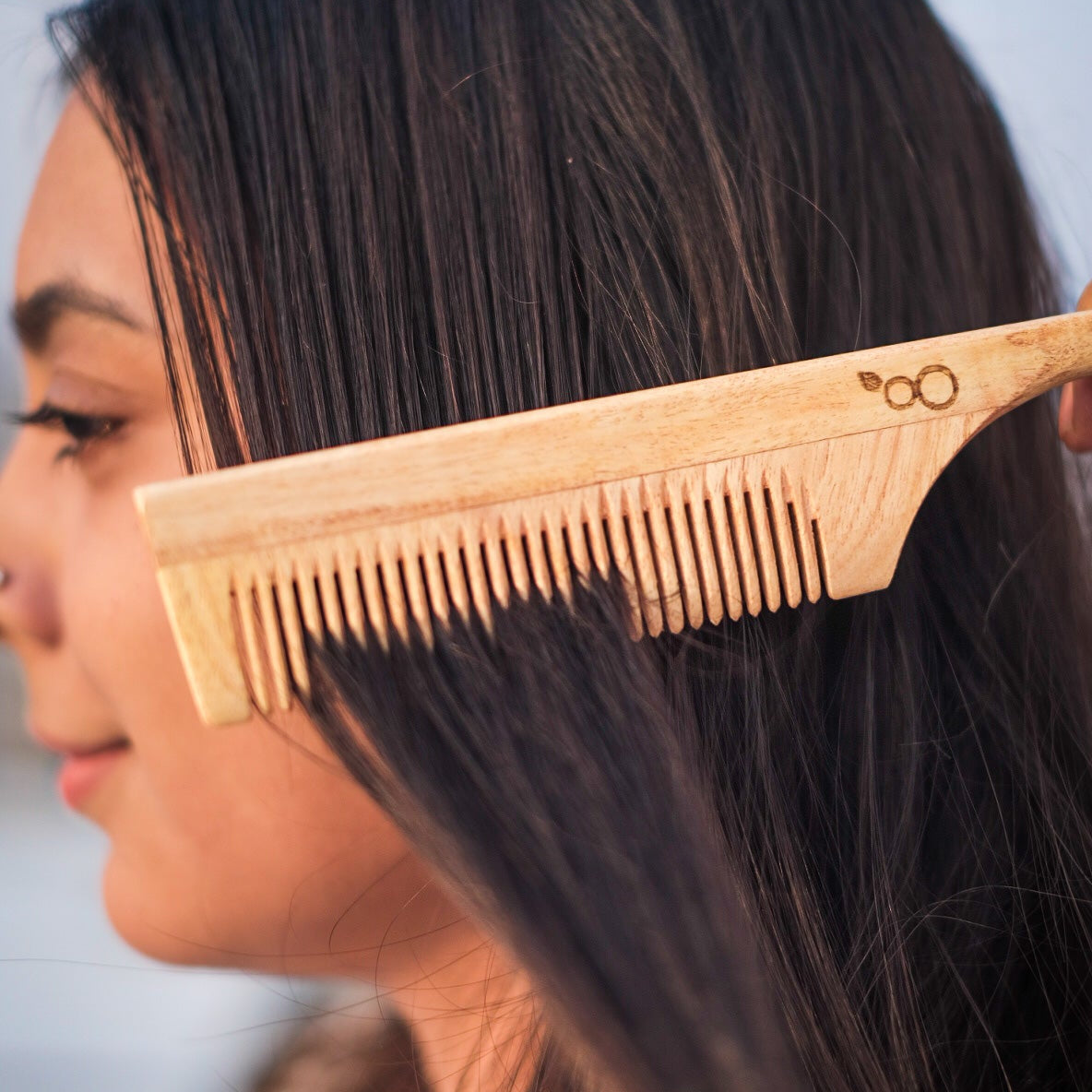 Greendelics Neem Wood Tail Comb
