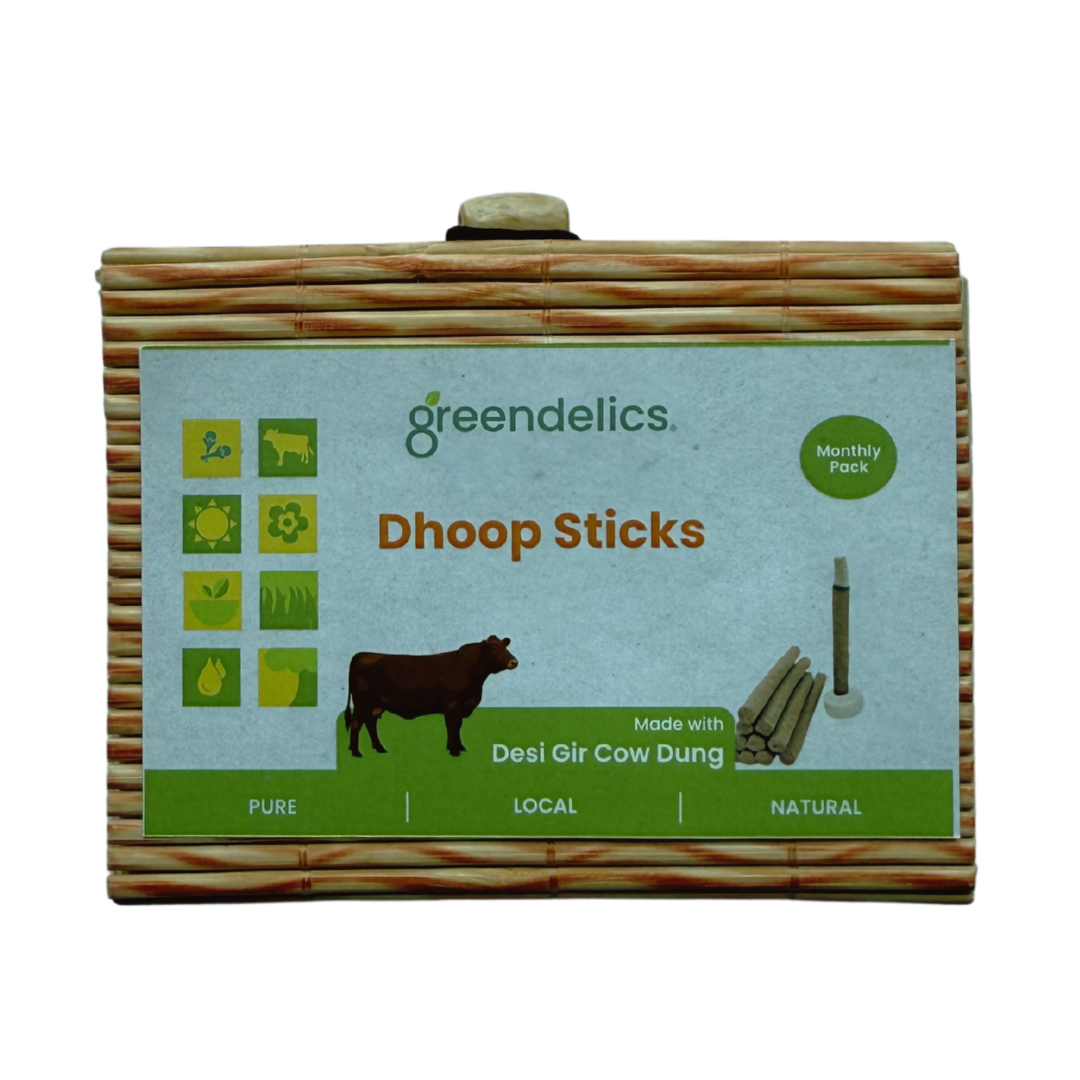 Greendelics Satvik Cow Dung Dhoop (Monthly Pack)